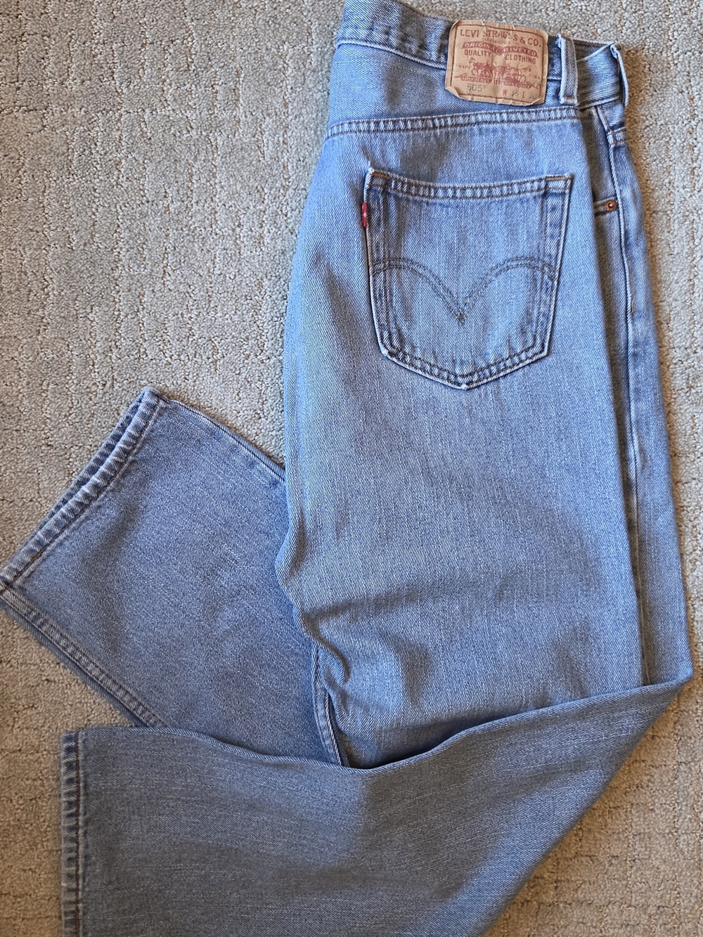 Levi’s 505 100% Cotton Light Wash Jeans | Regular Straight Leg W36 L30
